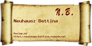 Neuhausz Bettina névjegykártya